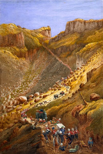 La gola di Chetta, Abissinia, 1868 da Lt Cornelius Francis James